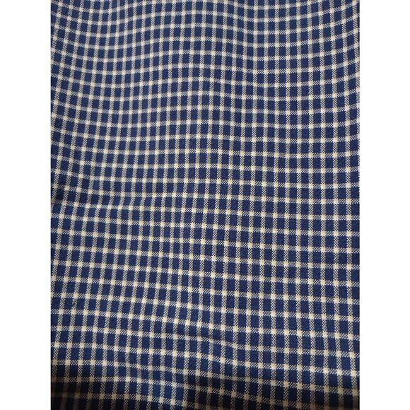 Nautica Shirt Men's Large Navy Yellow Button Front Short Sleeve - Picture 4 of 7